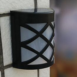 Solar Powered LED Garden Light Outdoor LED Wall Light